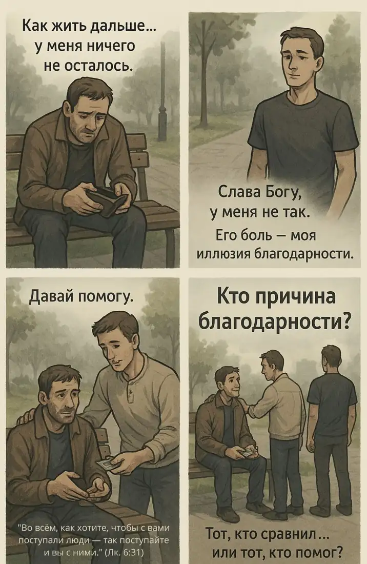 Кто причина благодарности?